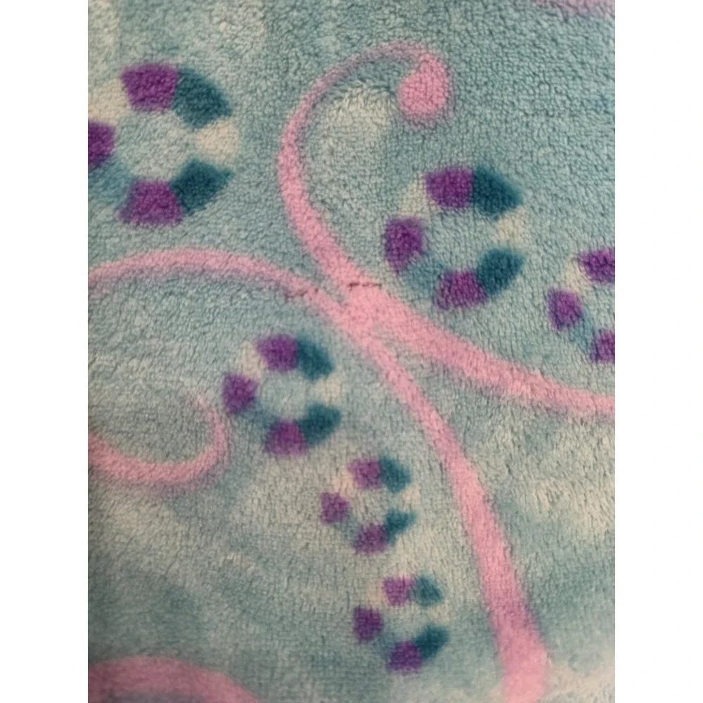 Vintage Hannah Montana Blanket Fleece Throw Guitar Flowers Y2K Disney Channel